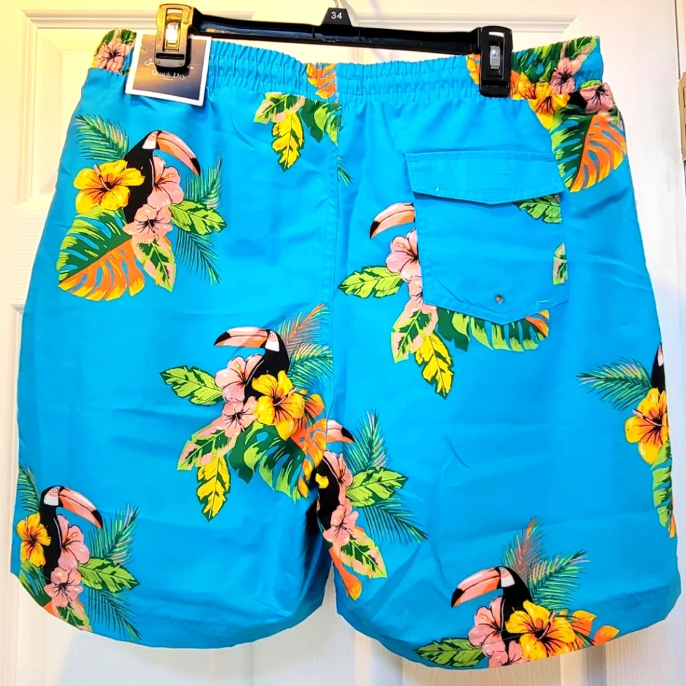 Men's swim Trunks, Club Room Brand, size Large, NWT - Picture 2 of 3